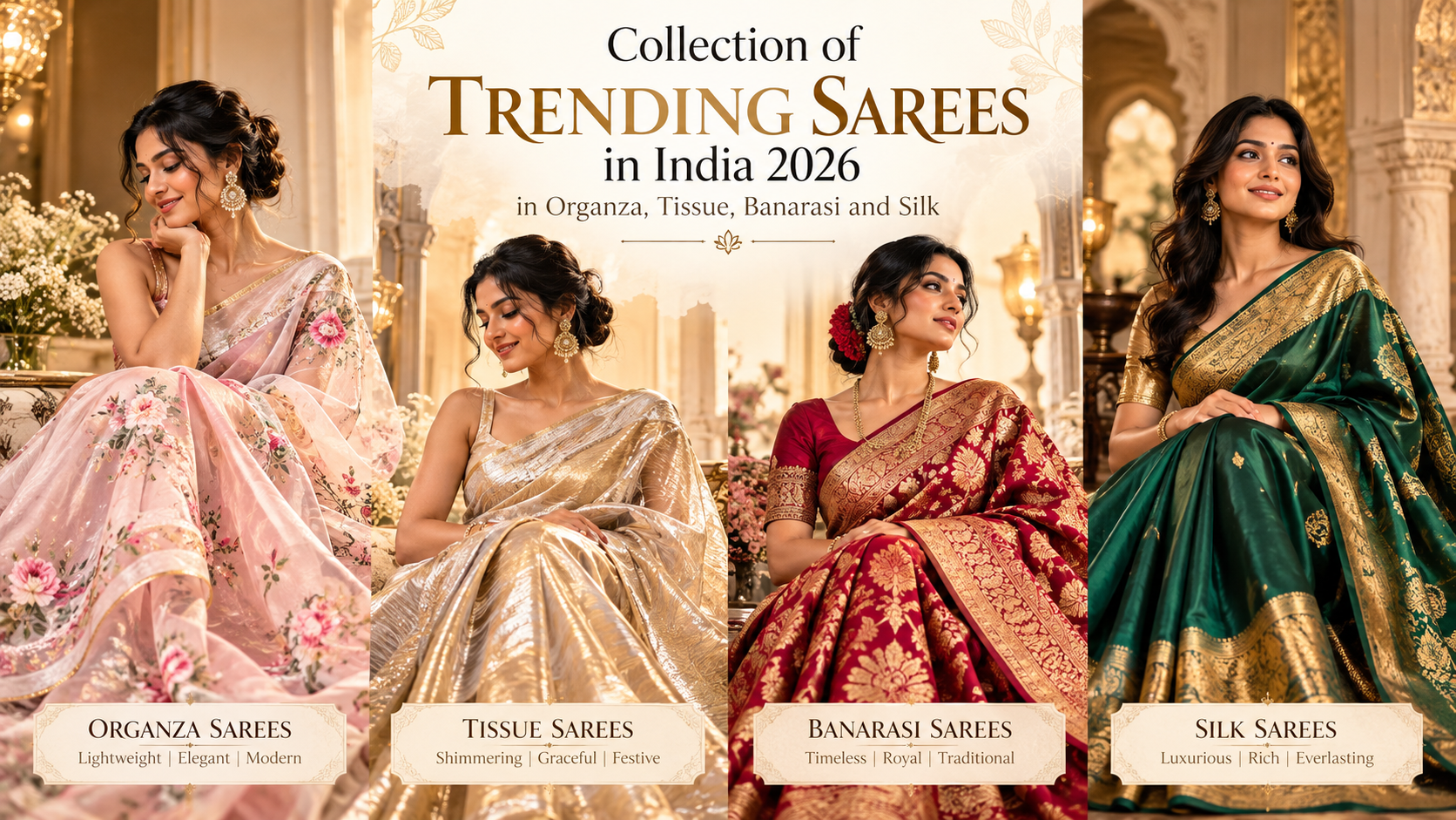 What Saree Is Trending in India in 2026? 15 Styles to Know Right Now